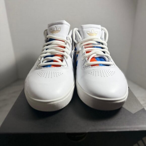 adidas Tyshawn White Orange Blue Bird NY Knicks Size 12 - | NWB rep box - Picture 3 of 10